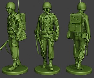 American engineer soldier ww2 walk A9