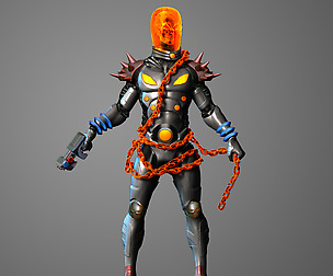 Cosmic Ghost Rider High Poly