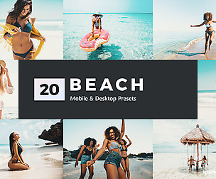 20 Beach Lightroom Presets and LUTs