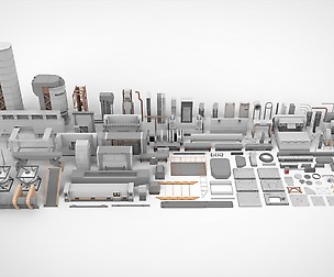 Sci-Fi architecture Elements collection 4
