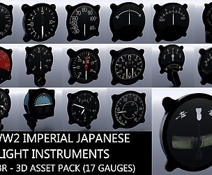 WW2 IMPERIAL JAPANESE FLIGHT INSTRUMENTS