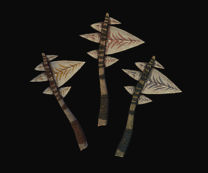 Sharktooth Hand Axe - Low Poly 3D Model