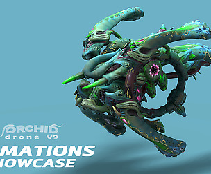 Orchid Drone V9 - PBR - Animated