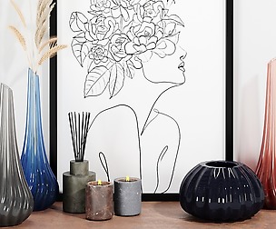 set vases-No5- By Reflex Murano glass vase