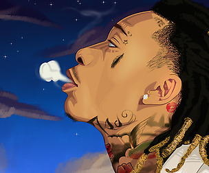 Wizkhalifa illustration
