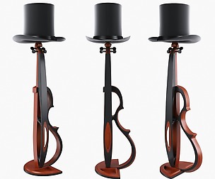 Violin Lamp Figurine