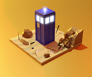 Tardis [LOW-POLY ART]