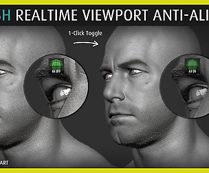 Poligone - ZBrush Realtime Viewport Anti-Aliasing