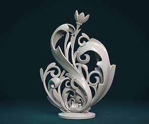 Scroll plant Sculpture