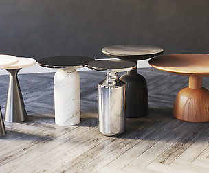 Side Tables . Set 01 - 3D-Model