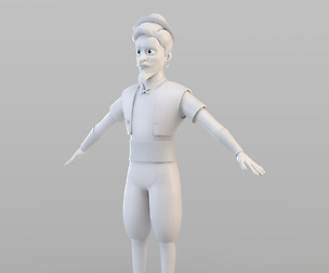 Cartoon Elite Man