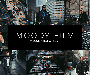 20 Moody Film Lightroom Presets and LUTs