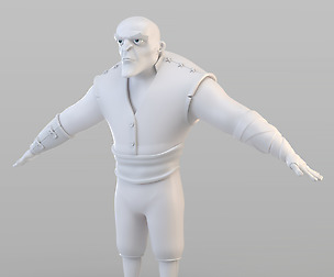 Cartoon Barbar Man
