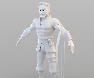 Cartoon Medieval Hunter
