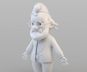 Cartoon Old Gnome