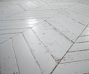 White Painted chevron parquet - PBR textures