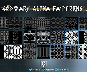 40 Dwarf Alpha Patterns - 4k