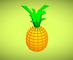 Cartoon pineapple