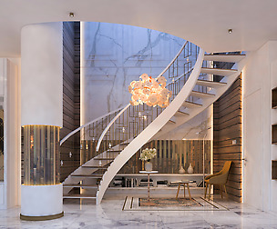 Curve staircase