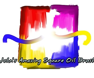 John's Amazing Square Oil Brush for Photoshop