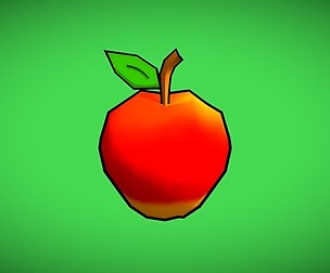 Cartoon apple