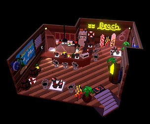 Bar del Sol - Final Fantasy VII (VoxelArt)