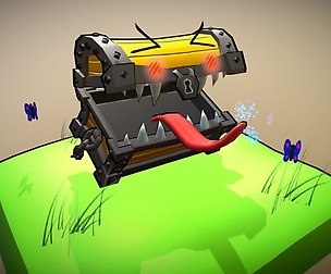 Cute mimic chest