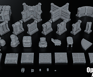 Sci Fi Terrain Pack 01