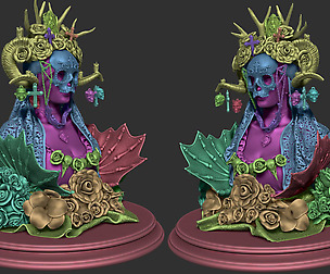 Dia De Los Muertos miniature 3D Print Ready