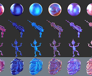 Glossy Metals Pack 1 MatCaps for Zbrush