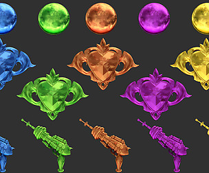 Slot Gems MatCaps for Zbrush