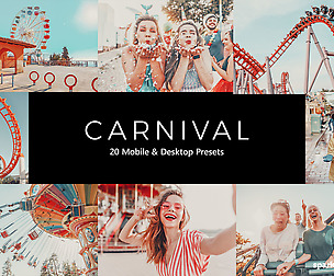 20 Carnival Lightroom Presets and LUTs
