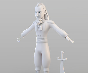 Cartoon Captain Pirate