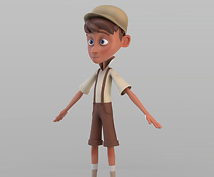 Cartoon Newsboy