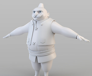 Cartoon Ottoman Inkeeper