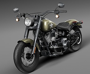 Harley Davidson Softail Slim S Army Design 2016