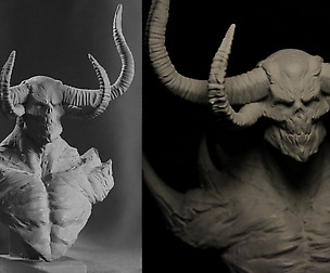 Creature Bust STL for Printing