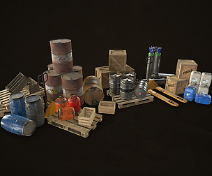Industrial Warehouse Pack Vol 1 - Low Poly