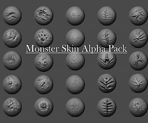 Monster Skin Alpha Pack by Graphicx Horror