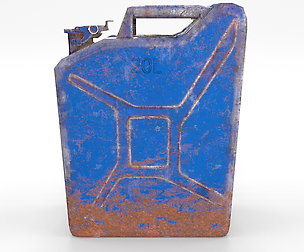 Jerry Can Low Poly Weathered 3 PBR