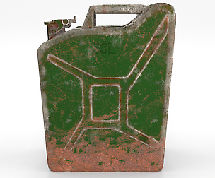Jerry Can Low Poly Weathered PBR