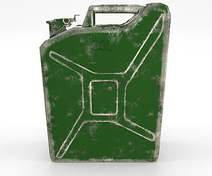 Jerry Can Low Poly Worn PBR