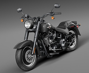 Harley Davidson Fatboy S Black Matt 2016