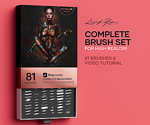 Complete Brush Pack with 81 Portrait Brushes