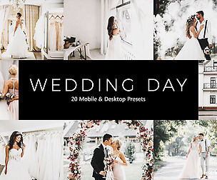 20 Wedding Day Lightroom Presets and LUTs