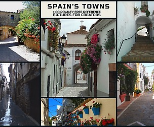 Spain's Towns:+100 Royalty Free Reference Pictures