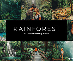 20 Rainforest Lightroom Presets and LUTs