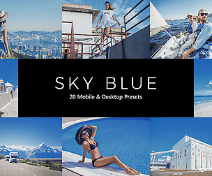 20 Sky Blue Lightroom Presets and LUTs