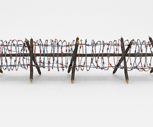 Lowpoly Barb Wire Obstacle 12