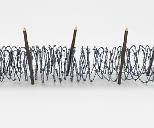 Lowpoly Barb Wire Obstacle 15